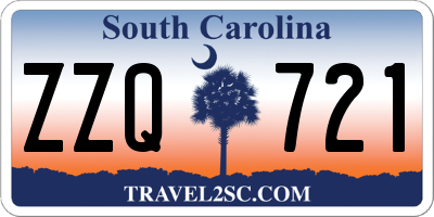 SC license plate ZZQ721