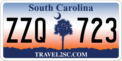 SC license plate ZZQ723