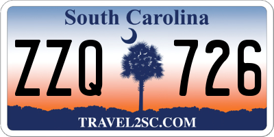 SC license plate ZZQ726