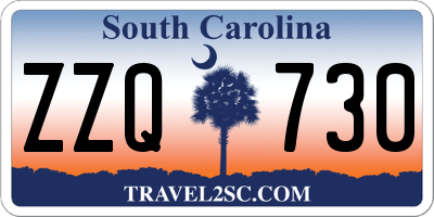 SC license plate ZZQ730