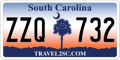 SC license plate ZZQ732