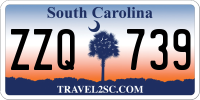 SC license plate ZZQ739