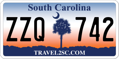 SC license plate ZZQ742