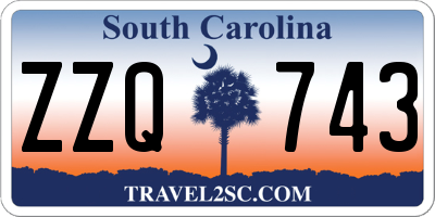 SC license plate ZZQ743