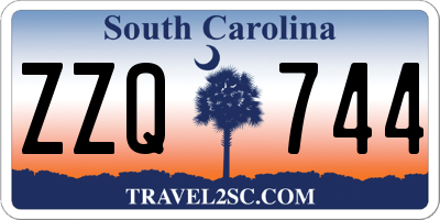 SC license plate ZZQ744