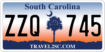 SC license plate ZZQ745