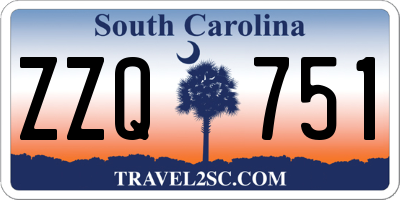 SC license plate ZZQ751