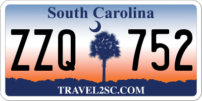 SC license plate ZZQ752