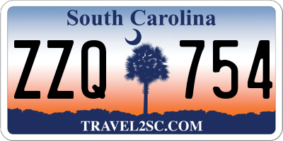 SC license plate ZZQ754