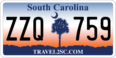 SC license plate ZZQ759