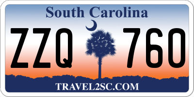 SC license plate ZZQ760