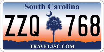 SC license plate ZZQ768