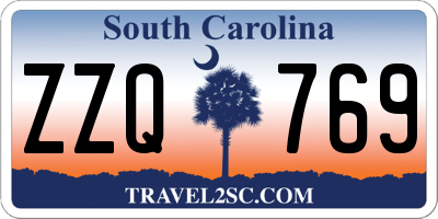 SC license plate ZZQ769