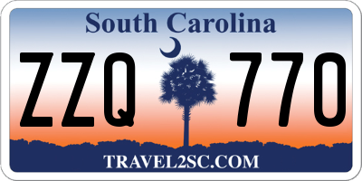 SC license plate ZZQ770