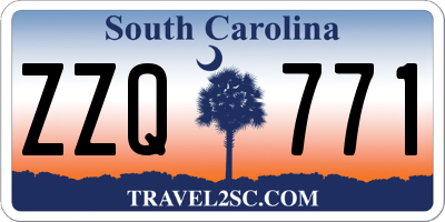 SC license plate ZZQ771