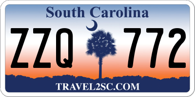 SC license plate ZZQ772