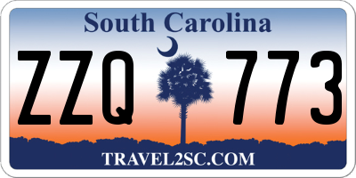 SC license plate ZZQ773