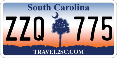 SC license plate ZZQ775