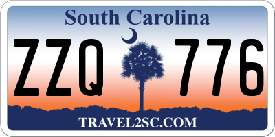 SC license plate ZZQ776