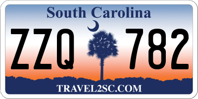 SC license plate ZZQ782