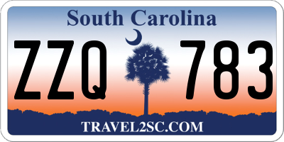 SC license plate ZZQ783