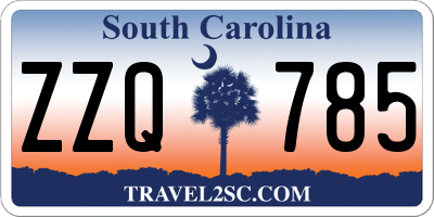 SC license plate ZZQ785