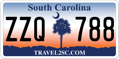 SC license plate ZZQ788
