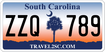 SC license plate ZZQ789