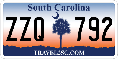 SC license plate ZZQ792