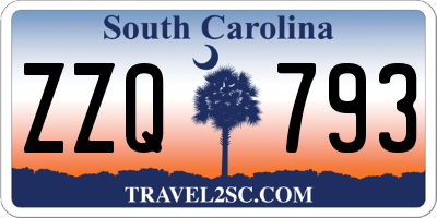 SC license plate ZZQ793