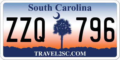 SC license plate ZZQ796