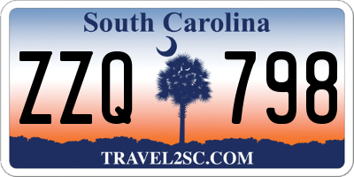 SC license plate ZZQ798