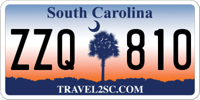 SC license plate ZZQ810