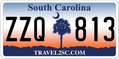 SC license plate ZZQ813