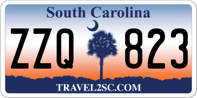 SC license plate ZZQ823