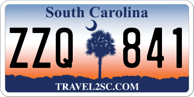 SC license plate ZZQ841