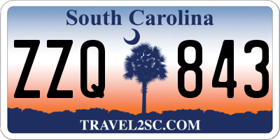 SC license plate ZZQ843