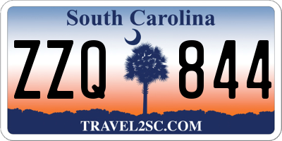 SC license plate ZZQ844