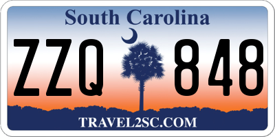 SC license plate ZZQ848