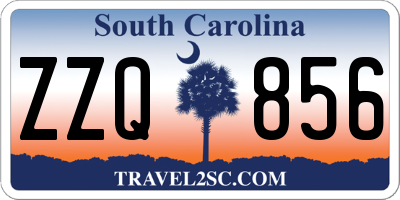 SC license plate ZZQ856