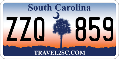 SC license plate ZZQ859