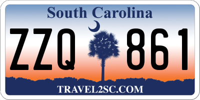 SC license plate ZZQ861