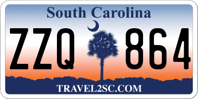 SC license plate ZZQ864