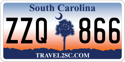 SC license plate ZZQ866