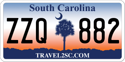 SC license plate ZZQ882