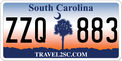 SC license plate ZZQ883