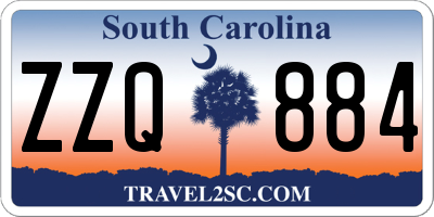 SC license plate ZZQ884