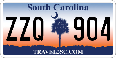 SC license plate ZZQ904