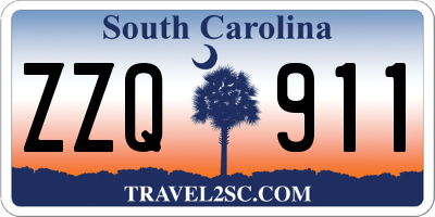SC license plate ZZQ911