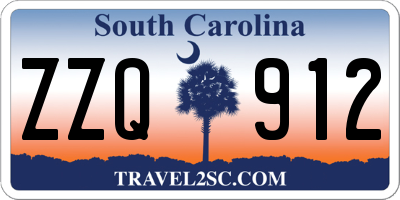 SC license plate ZZQ912